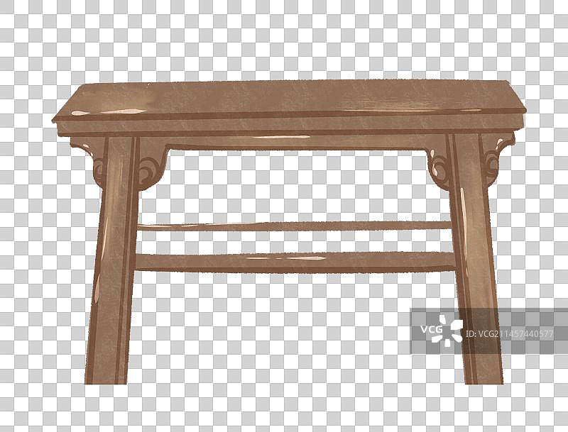 古风茶桌木桌图片素材