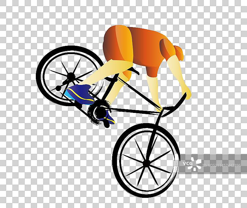 体育矢量极限自行车运动员表演图片素材