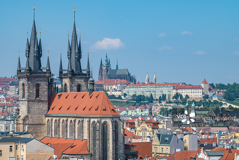 捷克布拉格城市风光与人文纪实图片素材