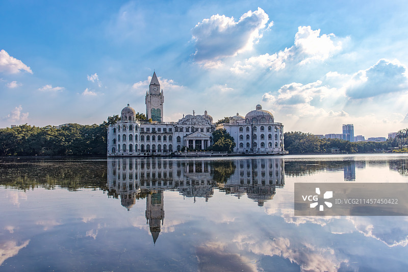 流花湖公园白宫图片素材