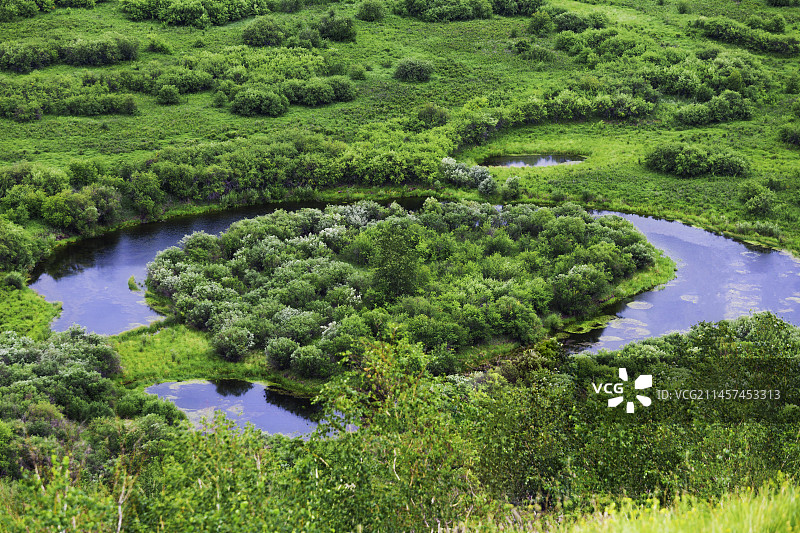 额尔古纳湿地，马蹄岛图片素材