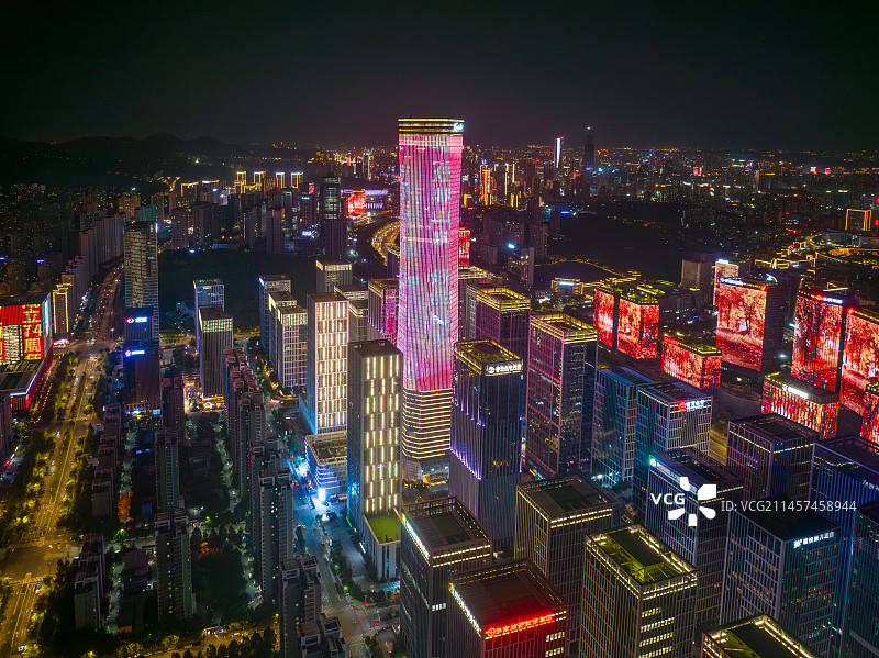 济南国庆灯光秀图片素材