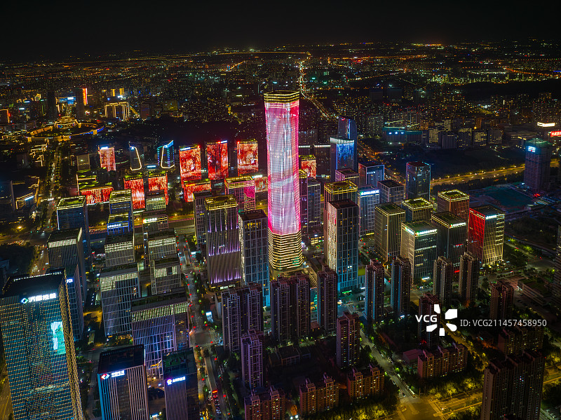 济南国庆灯光秀图片素材