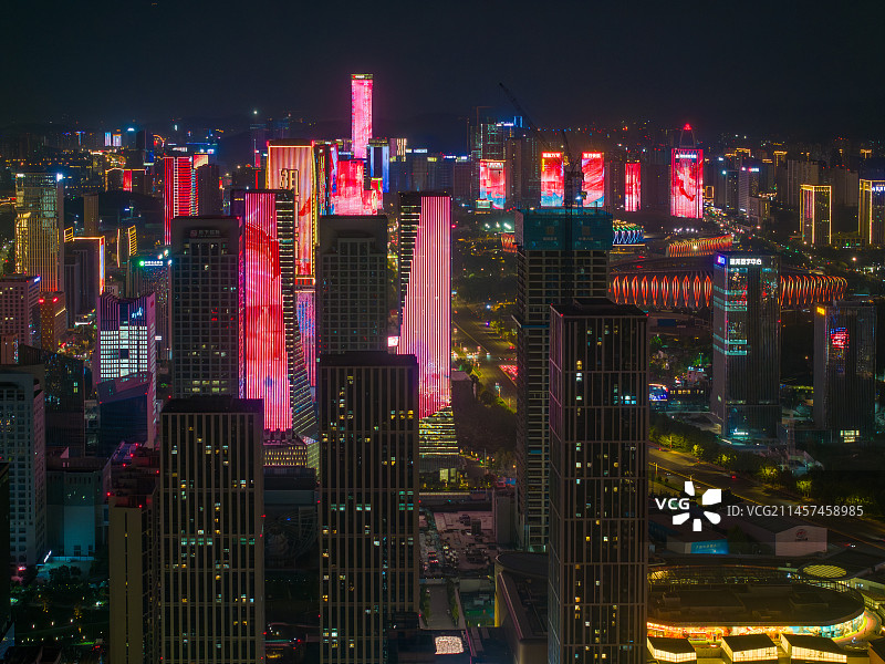 济南国庆灯光秀图片素材