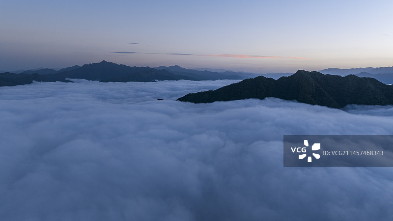 秦岭云海日出图片素材