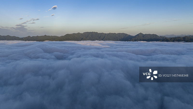 秦岭云海日出图片素材