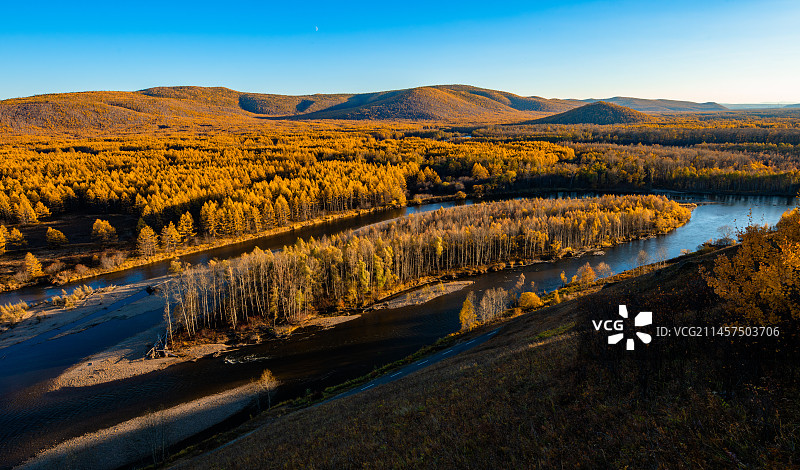 根河源湿地风光图片素材