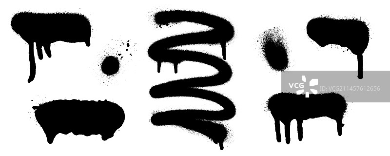 涂鸦喷绘banner套装图片素材