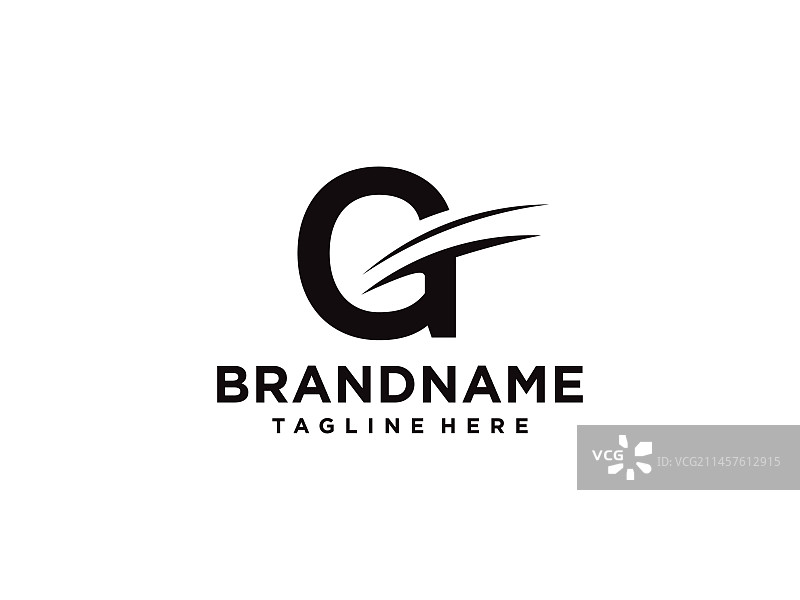 字母G现代造型标志设计模板元素图片素材