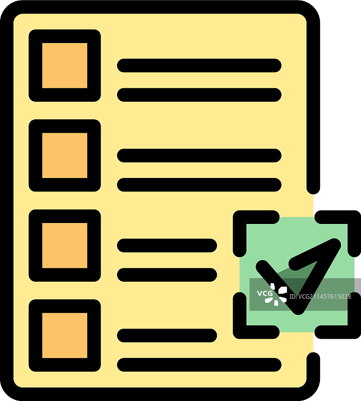 待办事项清单扁平图标图片素材