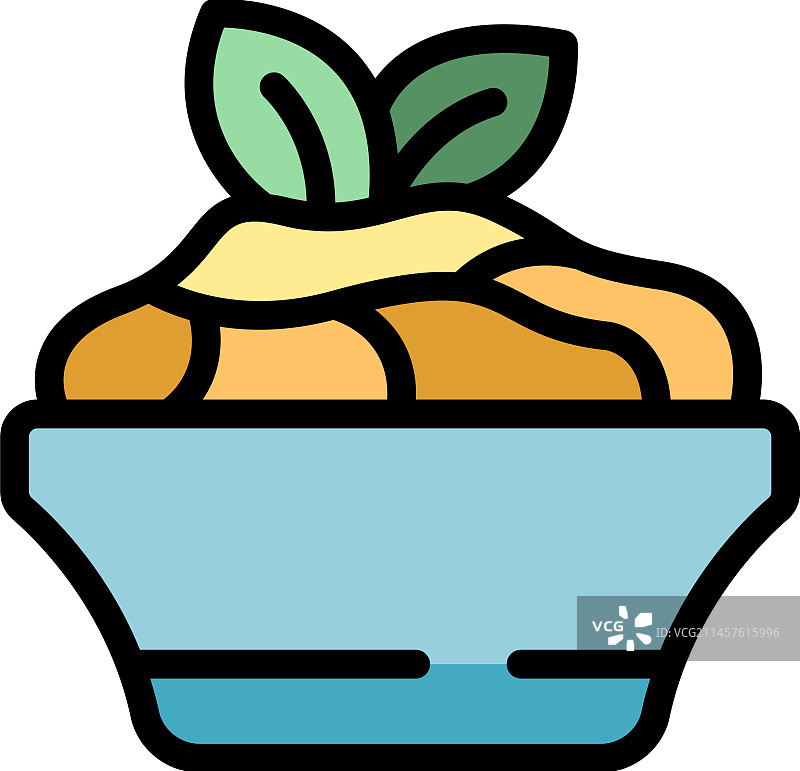 鹰嘴豆泥图标（扁平风格）图片素材