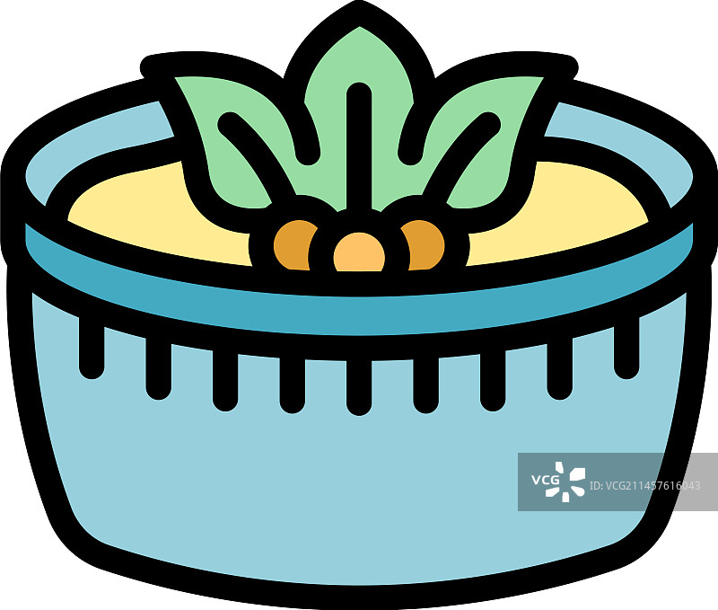 鹰嘴豆泥扁平图标图片素材