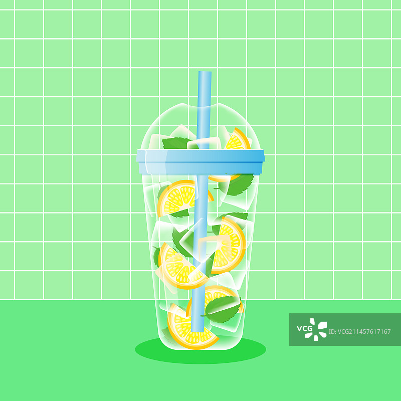 清爽柠檬饮品图片素材