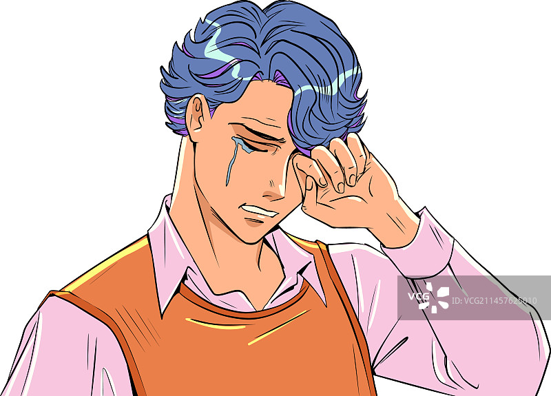 生活问题导致男人也会哭图片素材