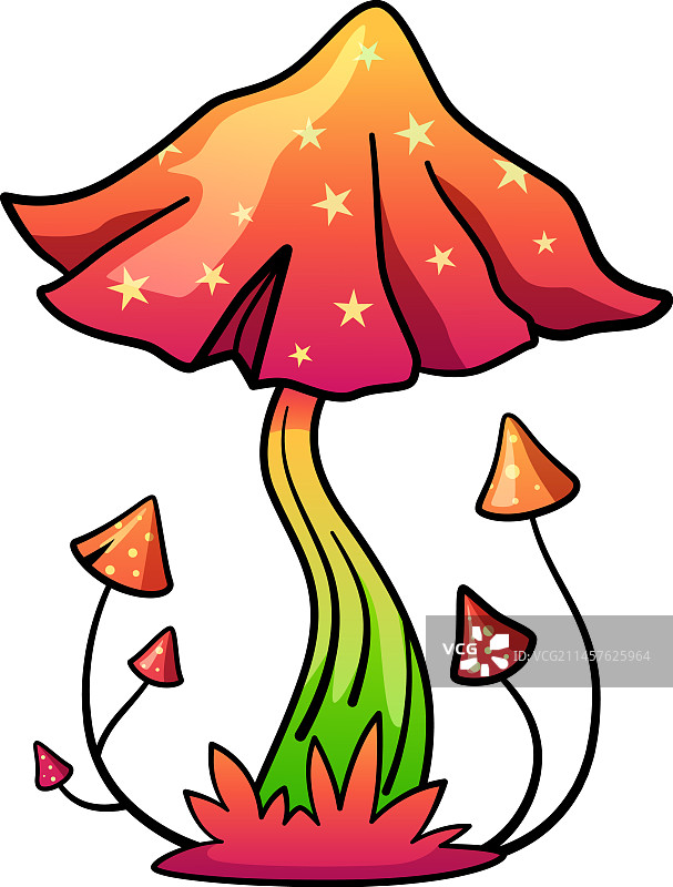 毒蘑菇红色魔法菌图片素材