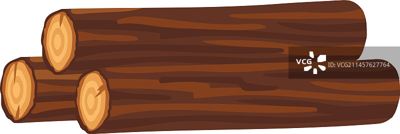 木材原木图标卡通木材硬木切割图片素材