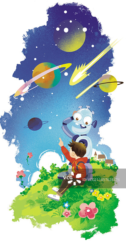 机器人 男孩图片素材