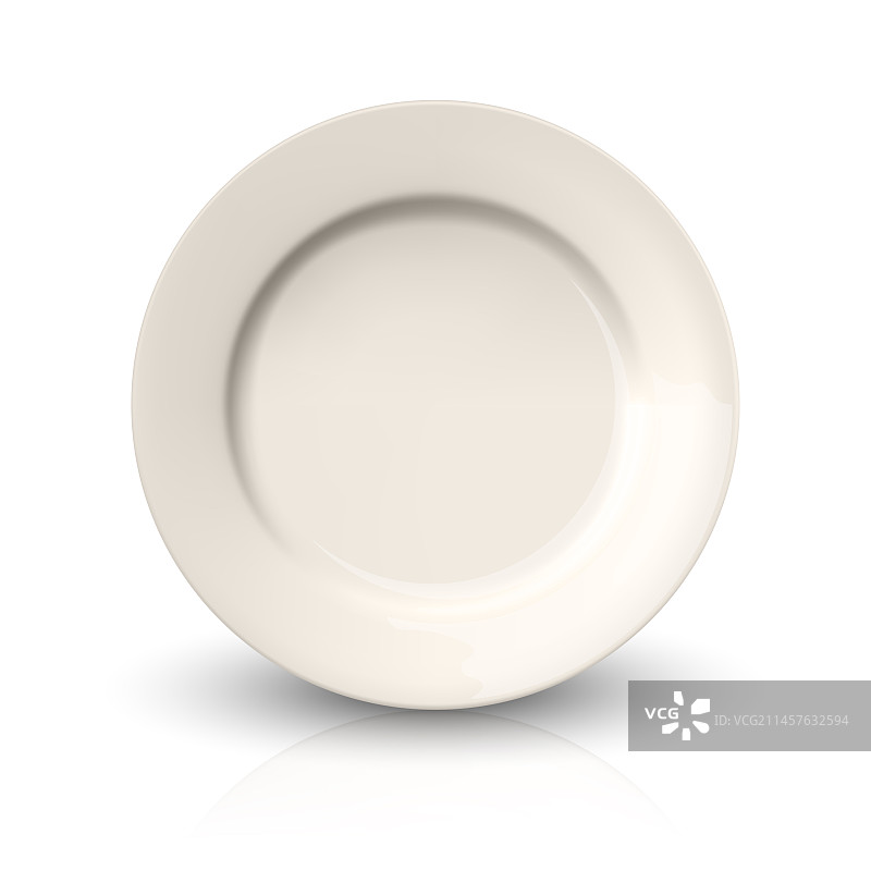 3D逼真米色空瓷器图片素材