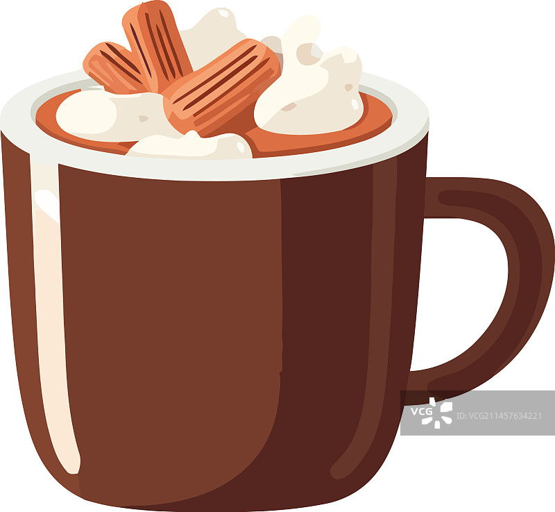 可爱咖啡杯带糖果图片素材