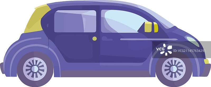 现代紫色跑车图片素材