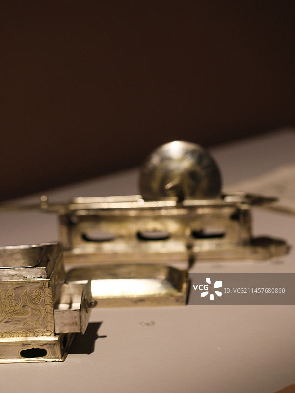法门寺博物馆鎏金银茶器图片素材