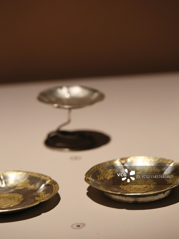 法门寺博物馆鎏金银茶器图片素材