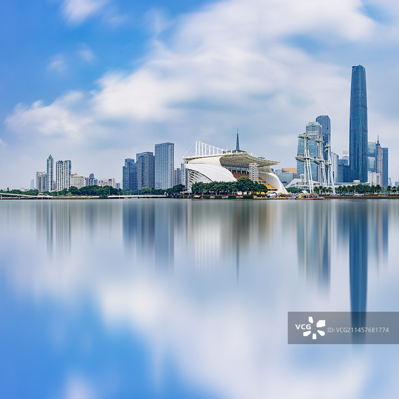 广州城市天际线风光 海心沙亚运公园图片素材