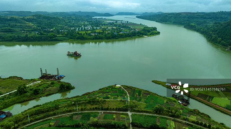 重庆涪江风情Fujiang图片素材