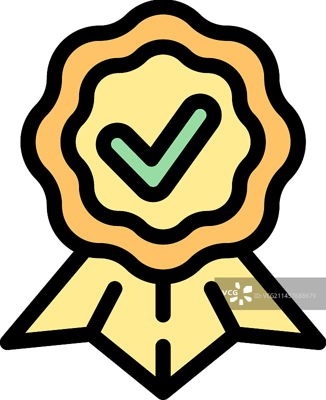 扁平风格徽章图标图片素材