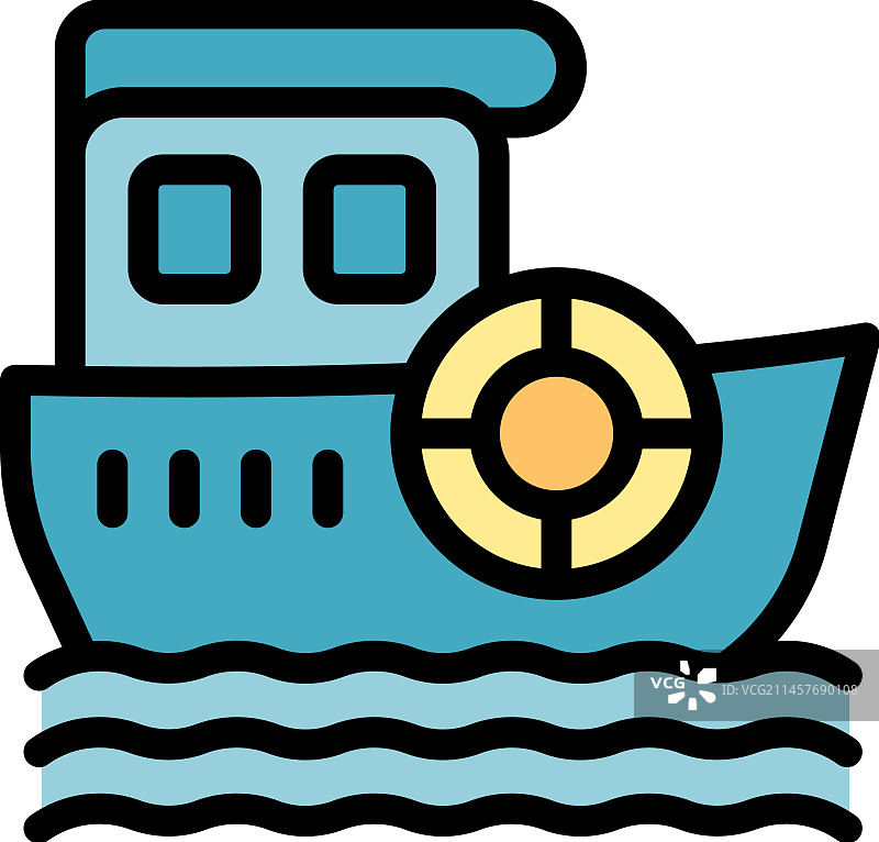 海岸警卫队船只图标图片素材