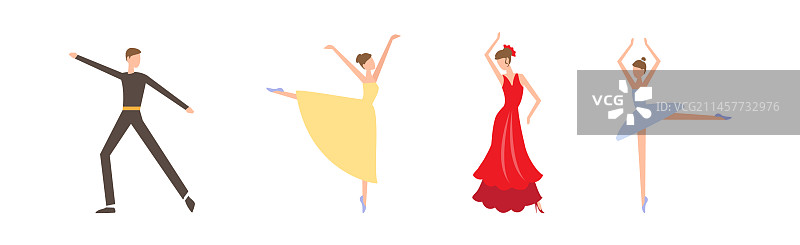 舞台表演舞蹈人物图片素材