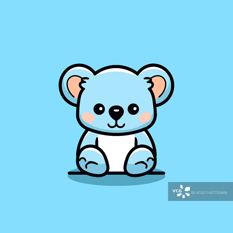 考拉手绘漫画可爱涂鸦风格图片素材