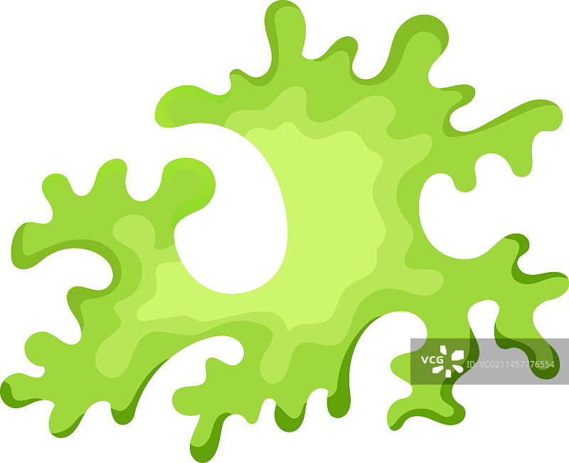 绿色水下植物海珊瑚卡通图标图片素材