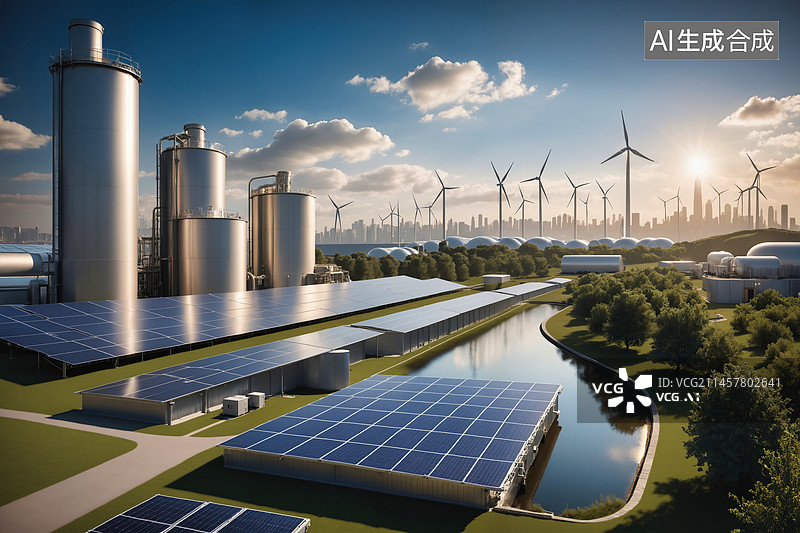 【AI数字艺术】未来清洁能源概念图片素材