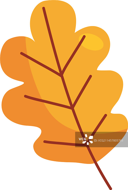 秋季干叶图标图片素材