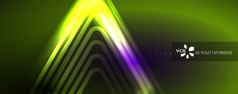 霓虹灯发光技术线高科技未来主义图片素材