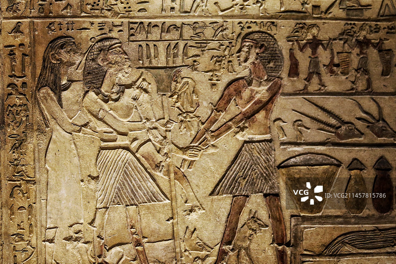 都灵埃及博物馆壁画图片素材