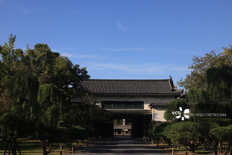 世界文化遗产:日本京都二条城、二条御所图片素材