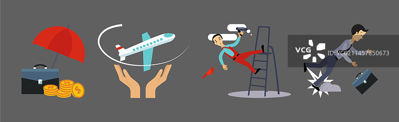 保险案例与风险保障图片素材