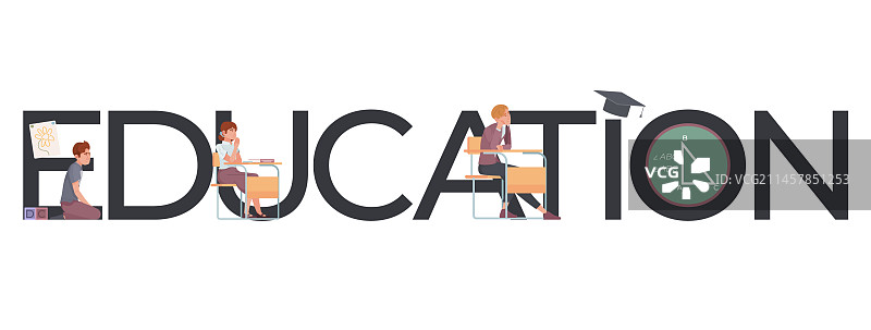 教育部门文字排版图片素材