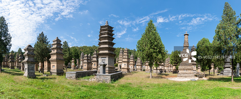 嵩山少林寺塔林图片素材