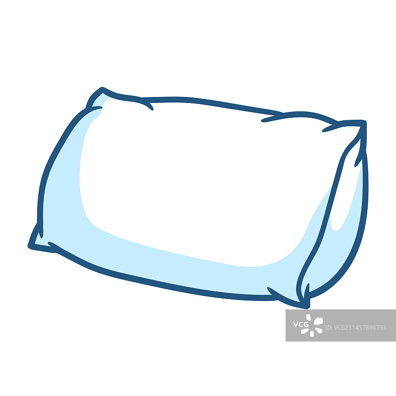 柔软蓬松的睡眠枕头配件图片素材