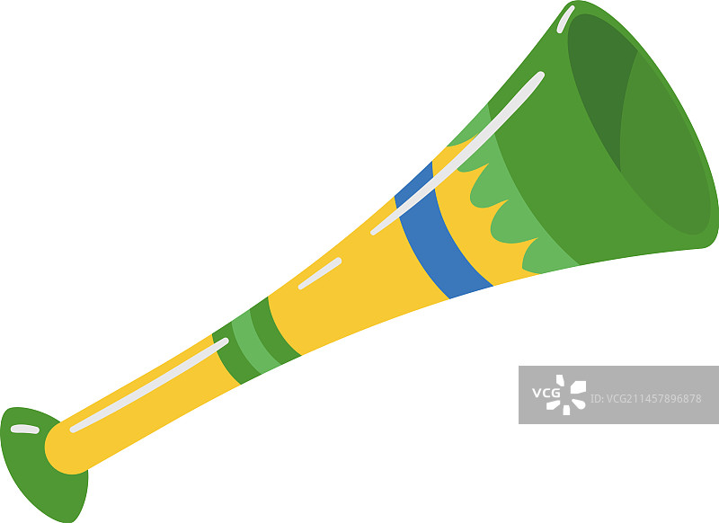 孤立的呜呜祖拉喇叭图标图片素材