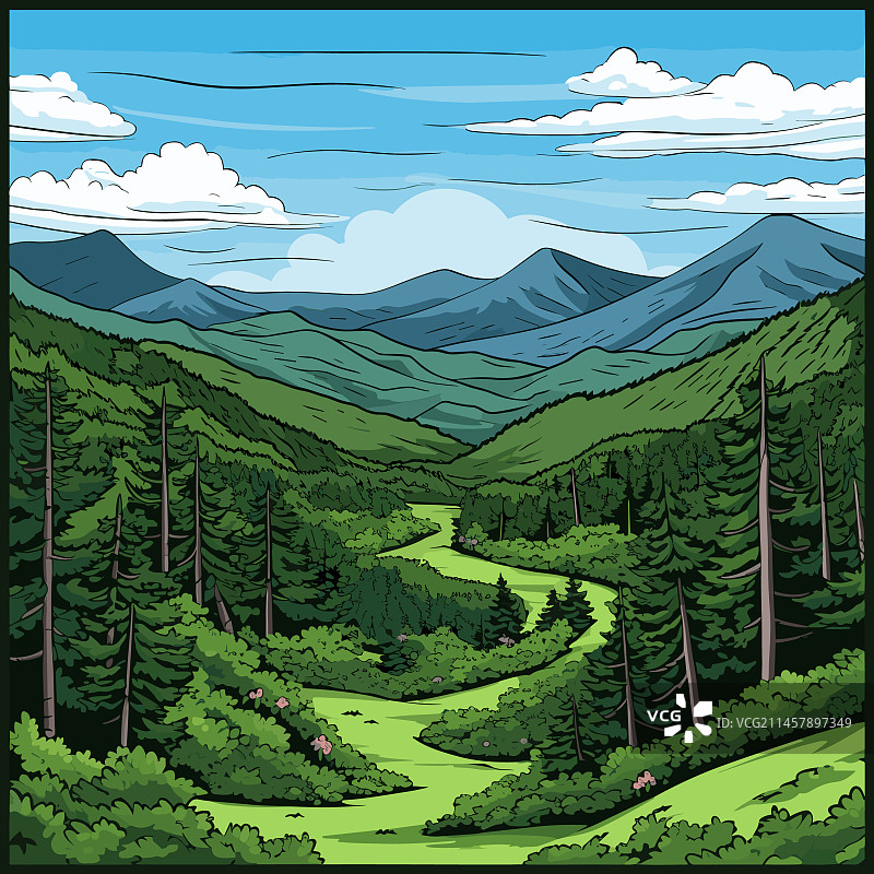 大雾山图片素材