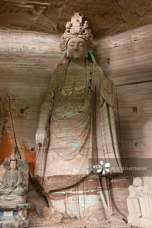 中国四川省资阳市安岳县茗山寺石刻景区图片素材