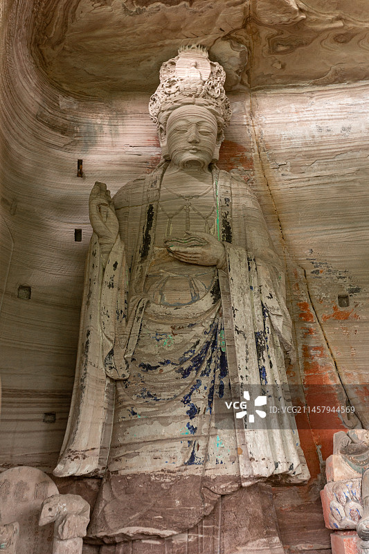 中国四川省资阳市安岳县茗山寺石刻景区图片素材