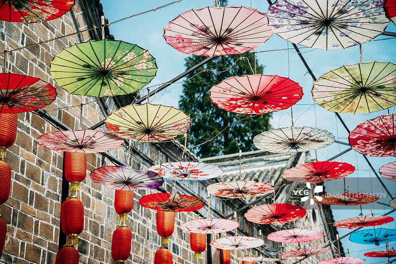 古风油纸伞图片素材