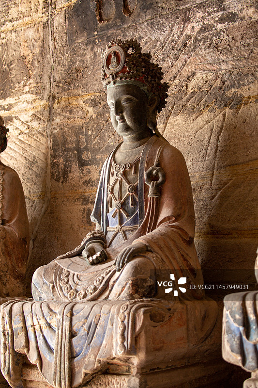 中国四川省资阳市安岳县圆觉洞石刻景区图片素材