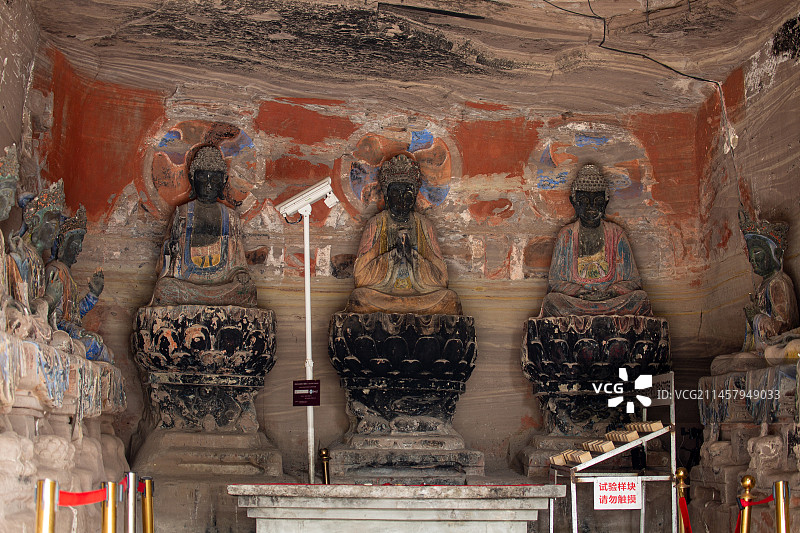 中国四川省资阳市安岳县圆觉洞石刻景区图片素材