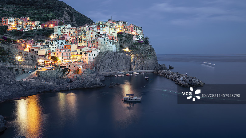 五渔村马纳罗拉图片素材